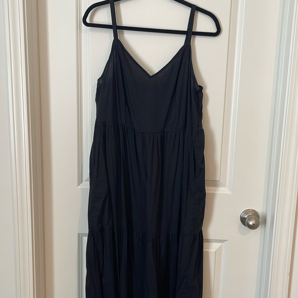 Black Spaghetti Strap Maxi Dress